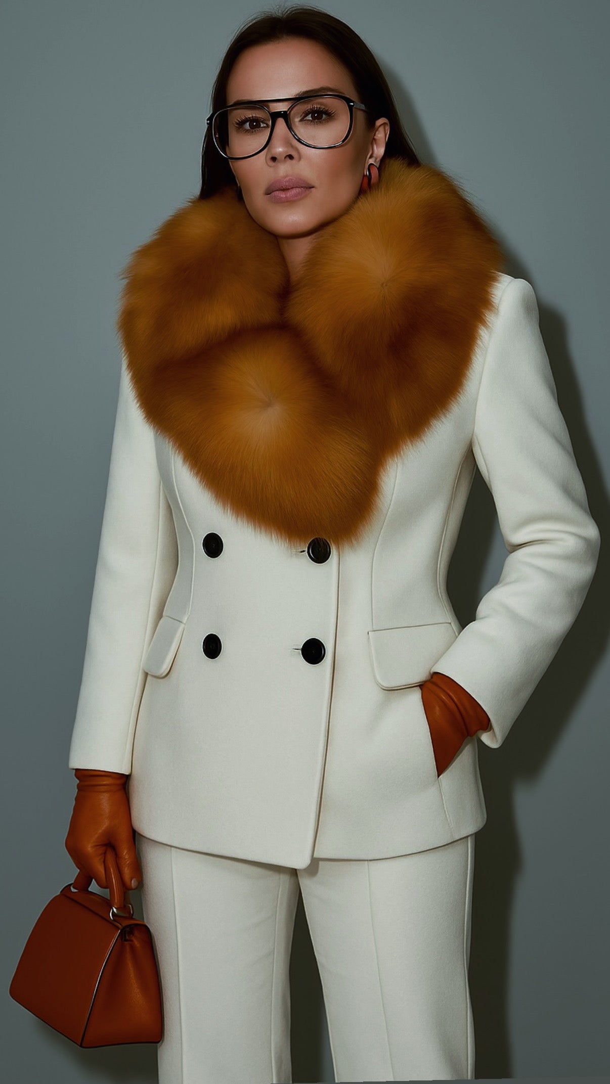 Von Emme – Ivory Wool Suit with Fox Collar
Premium Tailoring Collection