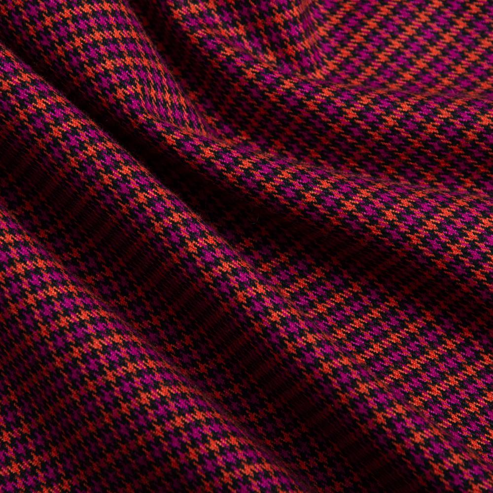 Von Emme – Burgundy Houndstooth Wool Suit