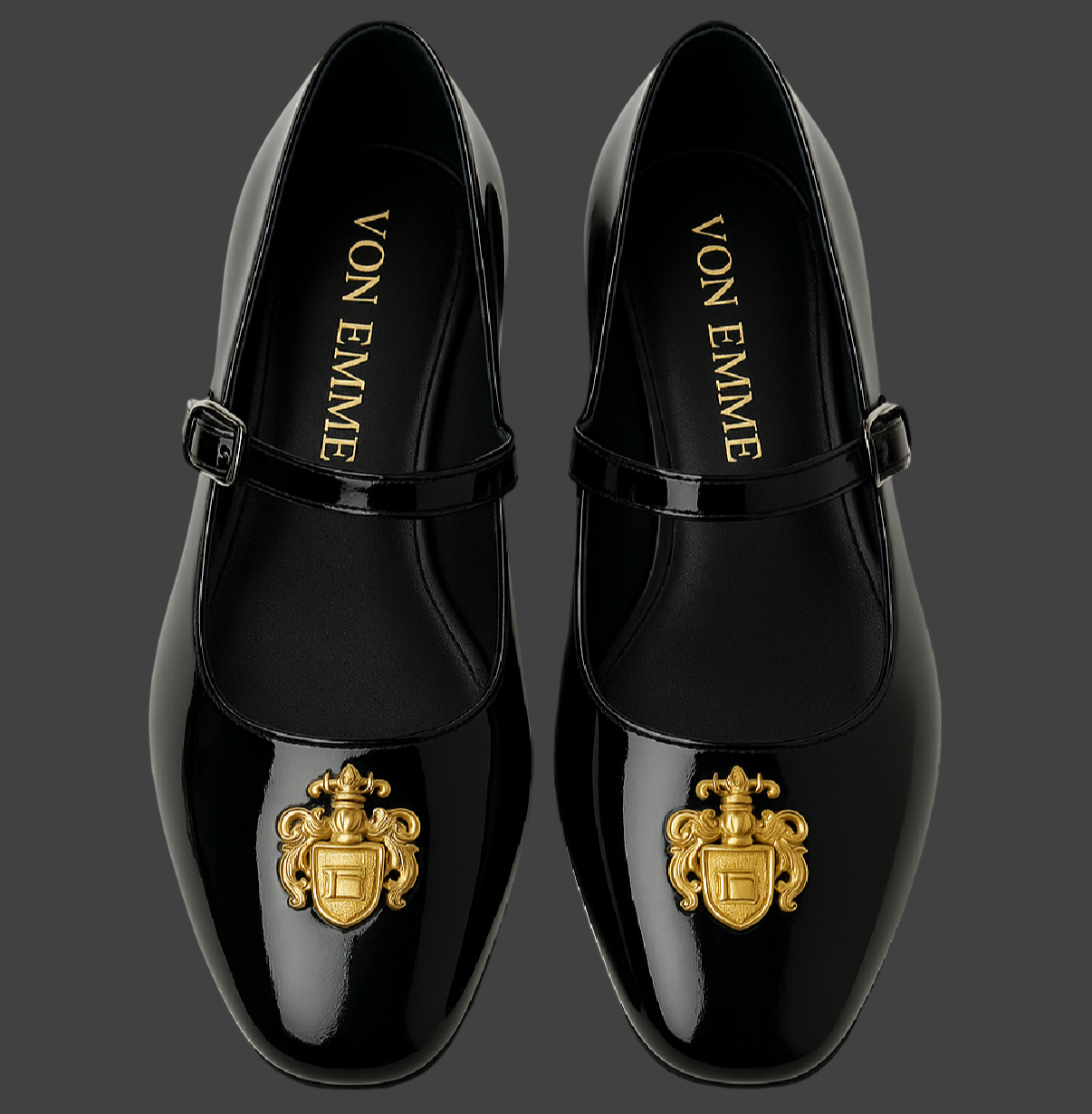 Von Emme – Crest Mary Jane Flats