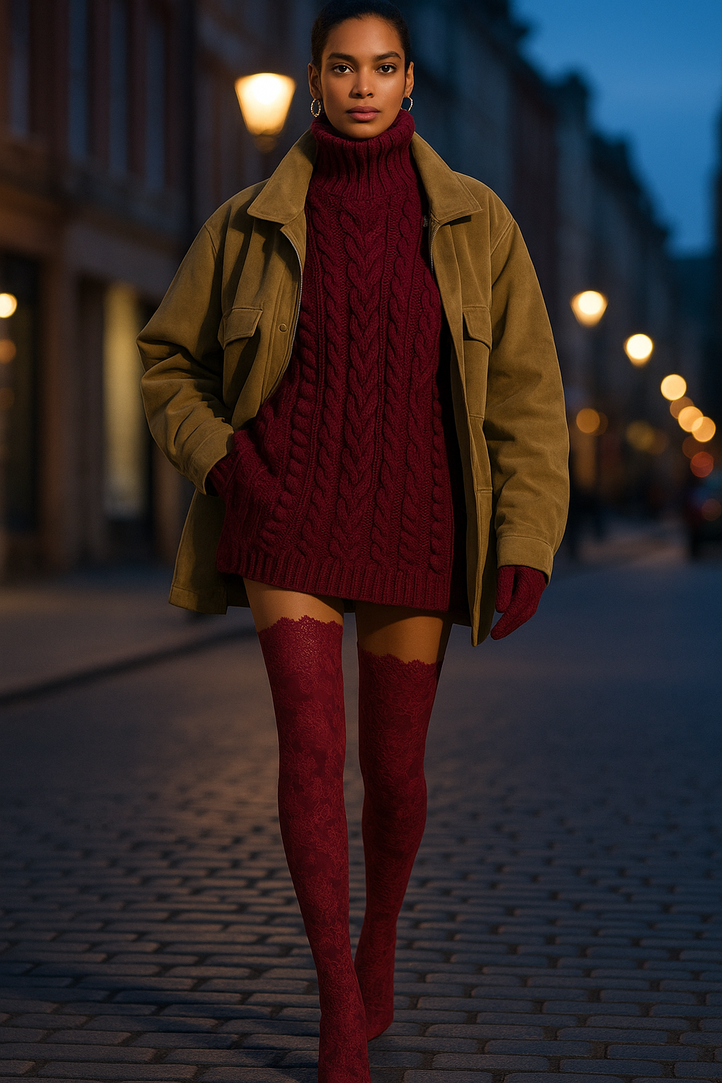 Cable-Knit Dress