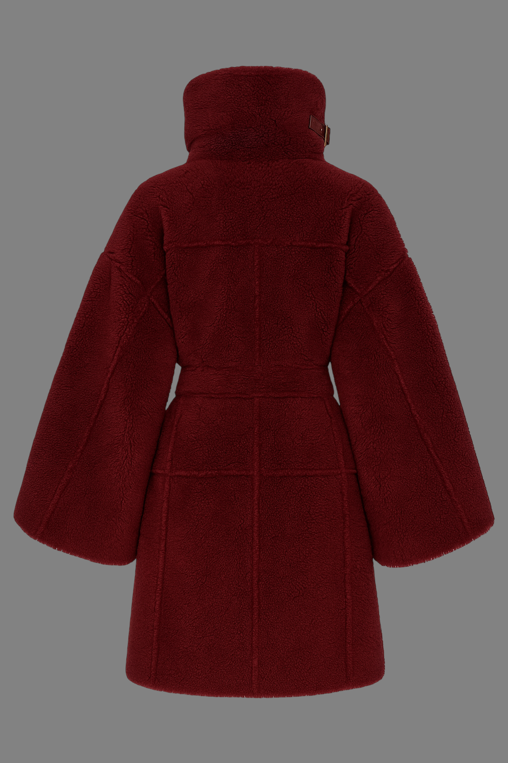 Von Emme – Burgundy Shearling Coat