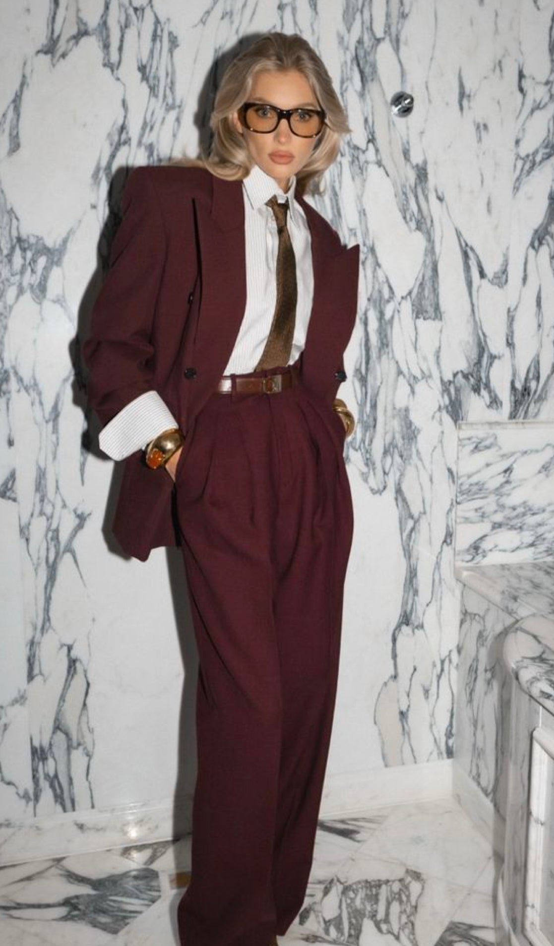 PLUM POWER SUIT
