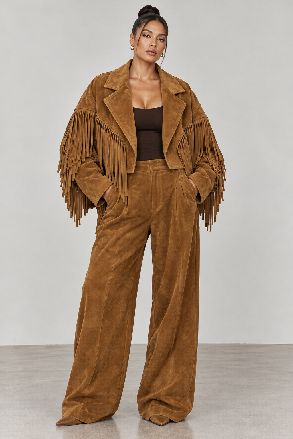 THE SIENNA FRINGE SUEDE JACKET