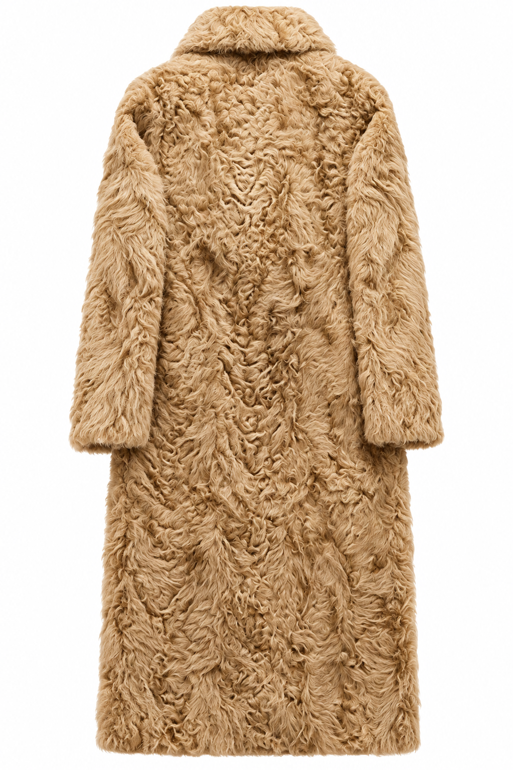 LONG SHEARLING COAT