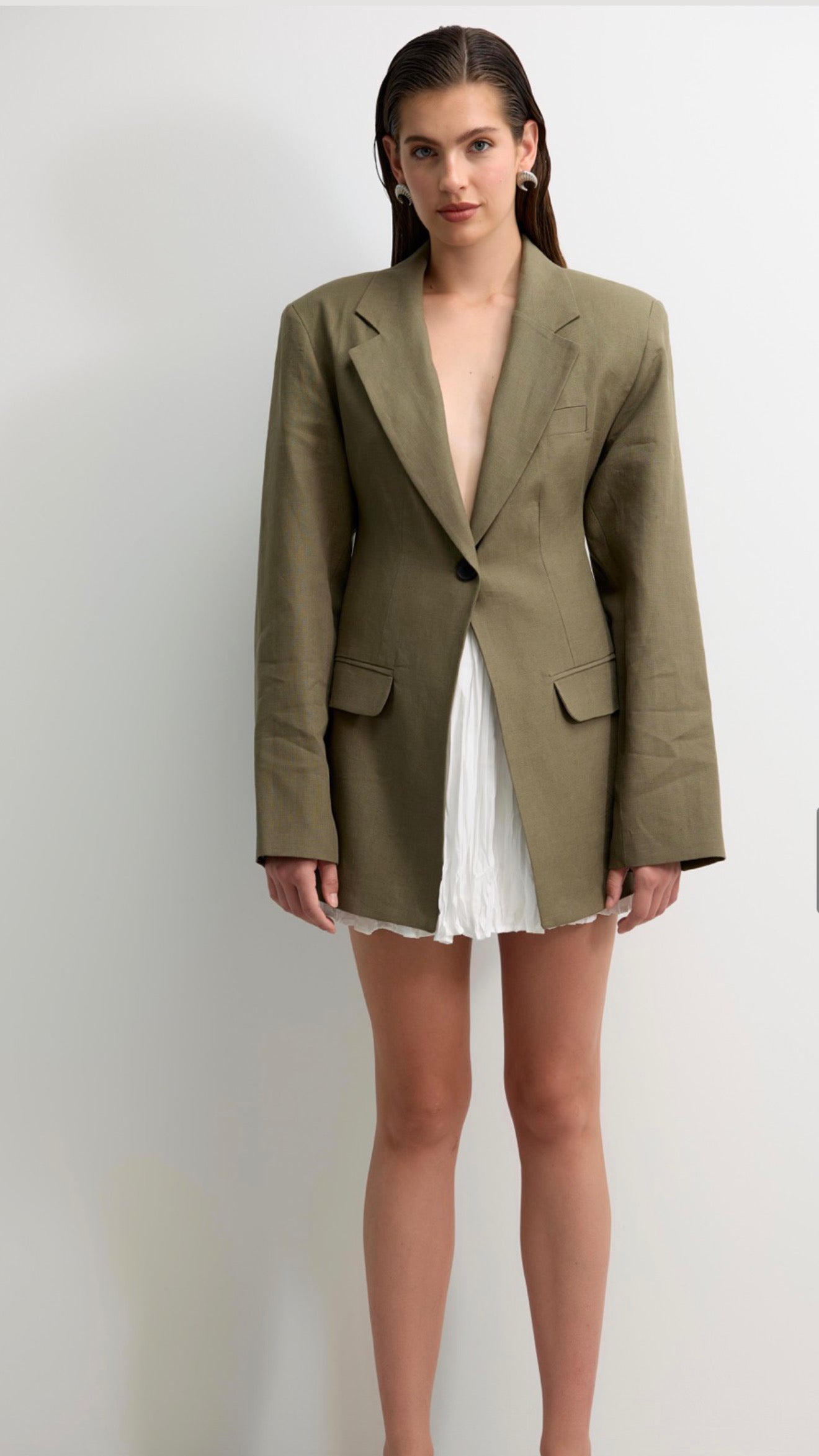 Olivia Linen Tailored Blazer
