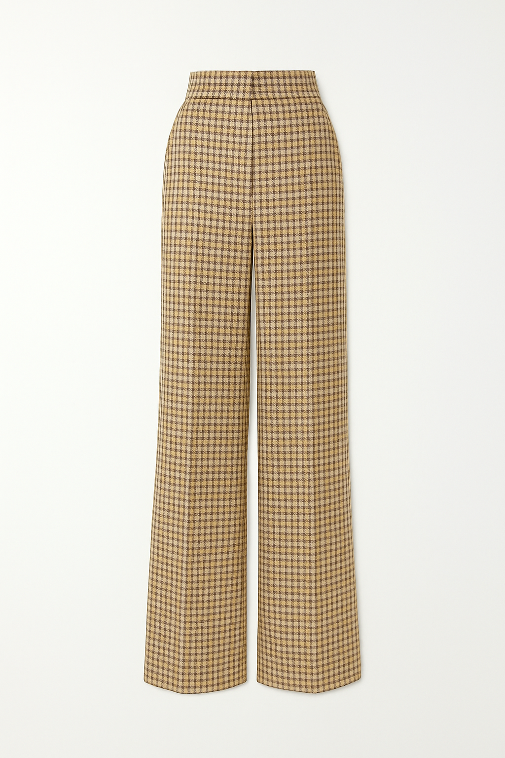 Checked Wool & Silk Suit