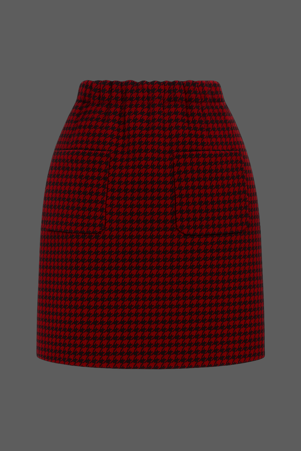 Von Emme – Burgundy Houndstooth Wool Suit