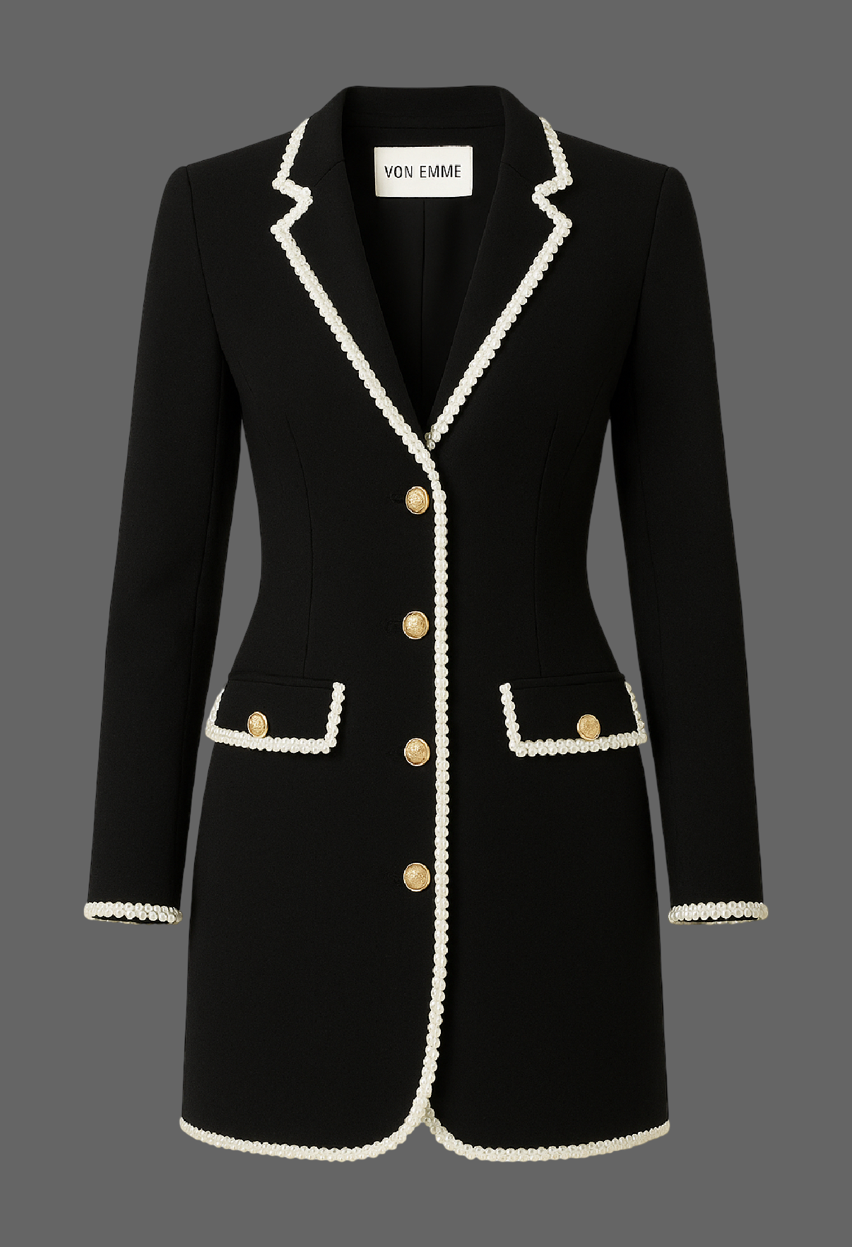 Von Emme – Pearl Crest Blazer Dress