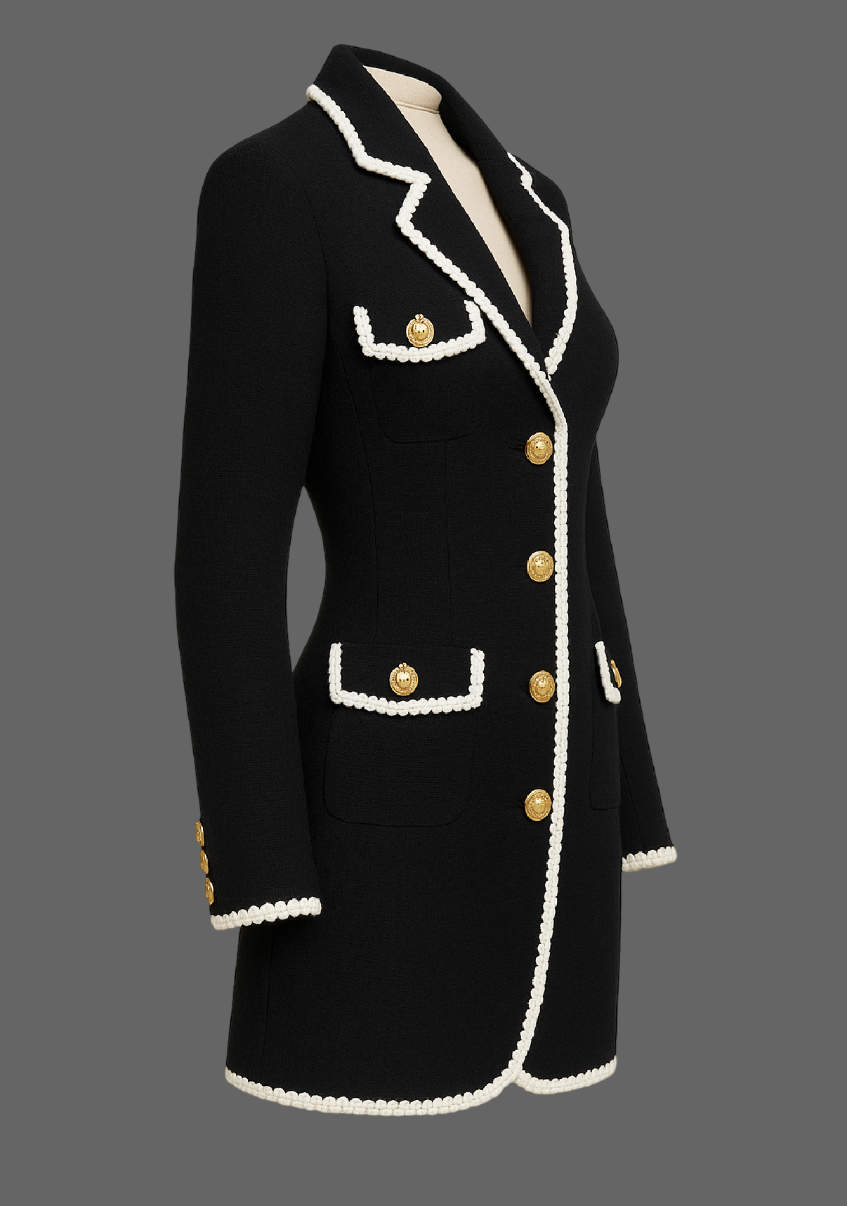 Von Emme – Pearl Crest Blazer Dress