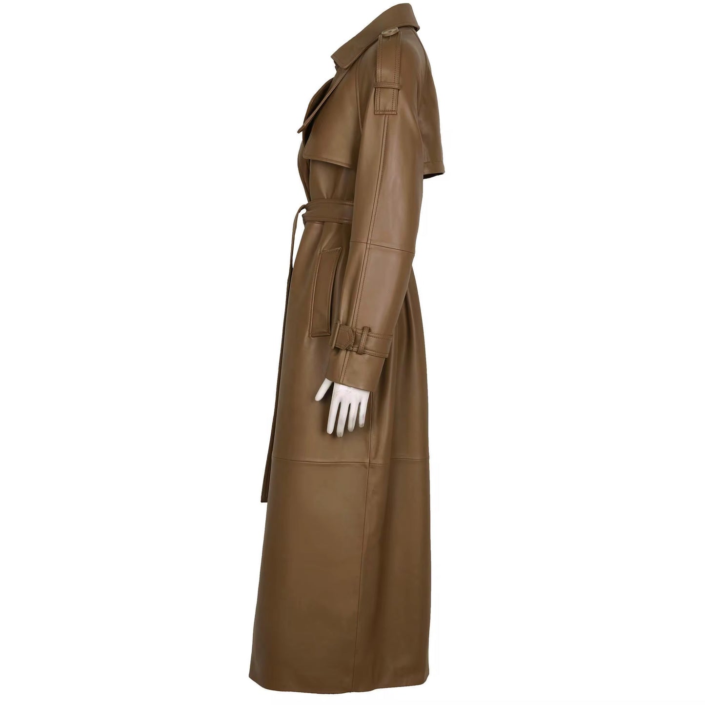 LONDON LEATHER COAT - VON EMME COLLECTION