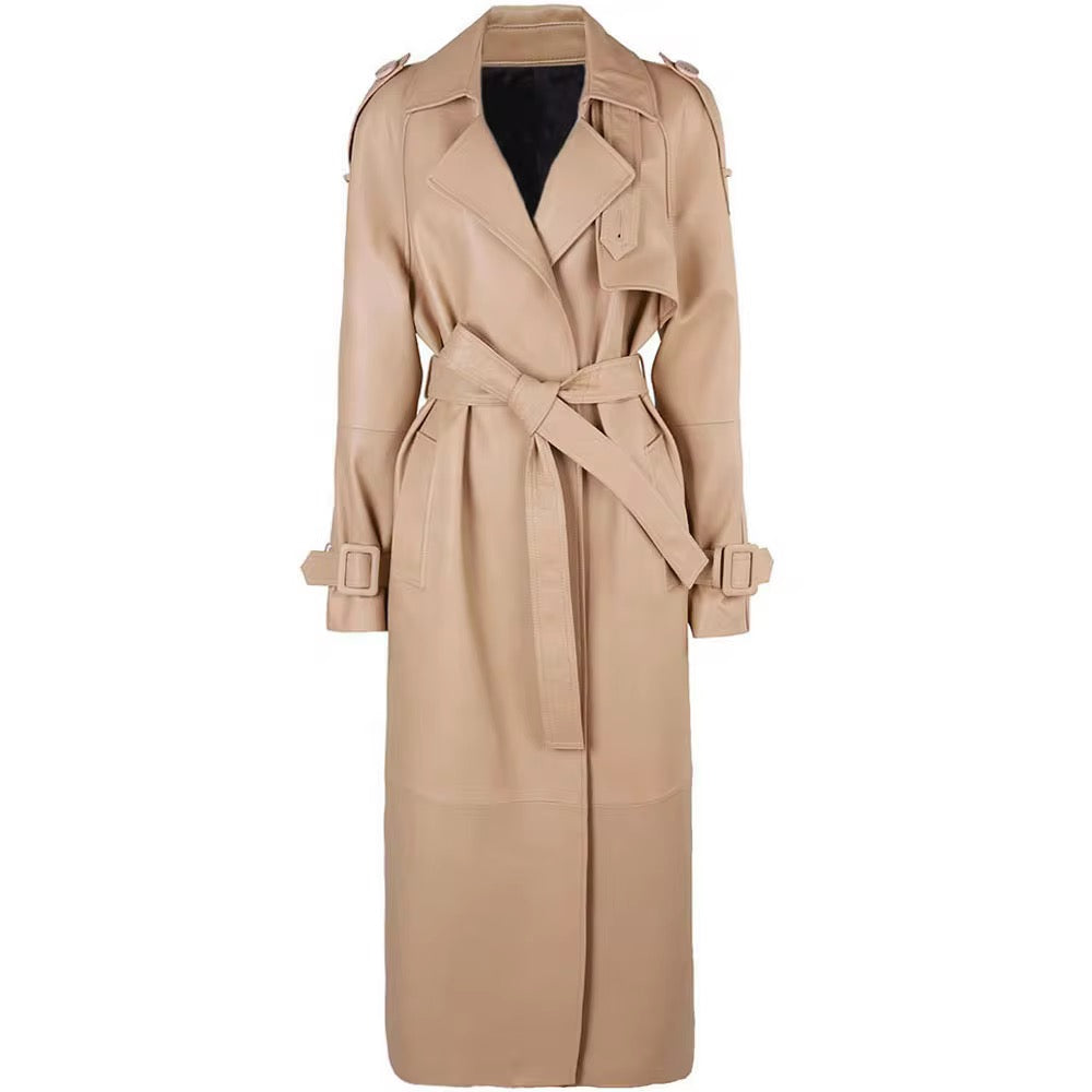 LONDON LEATHER COAT - VON EMME COLLECTION