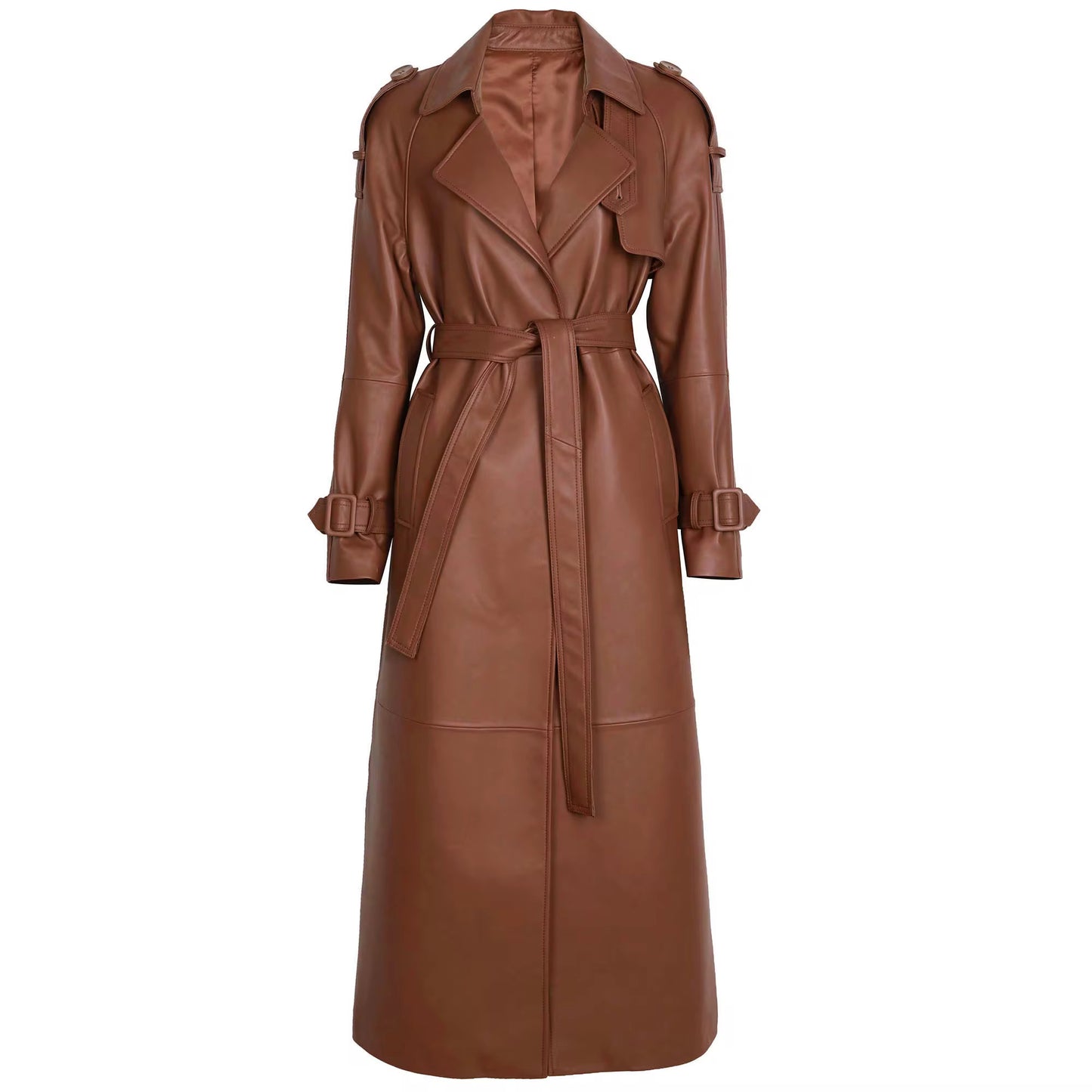LONDON LEATHER COAT - VON EMME COLLECTION