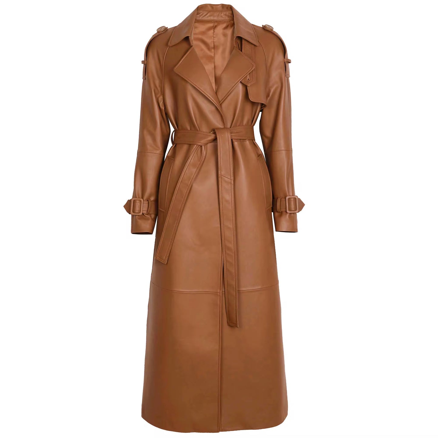 LONDON LEATHER COAT - VON EMME COLLECTION