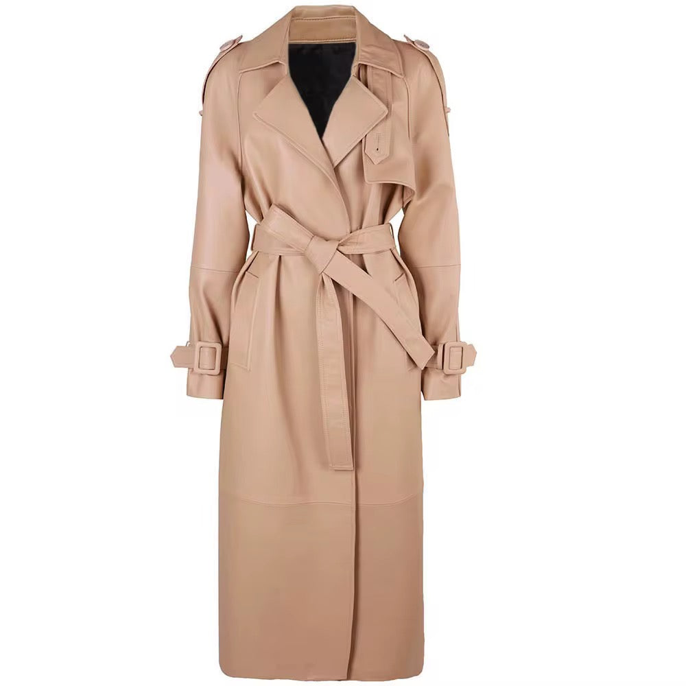 LONDON LEATHER COAT - VON EMME COLLECTION
