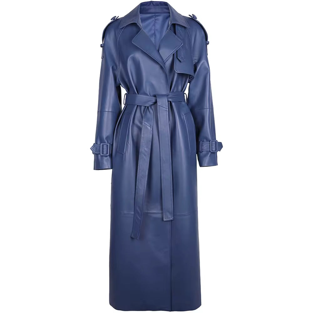 LONDON LEATHER COAT - VON EMME COLLECTION