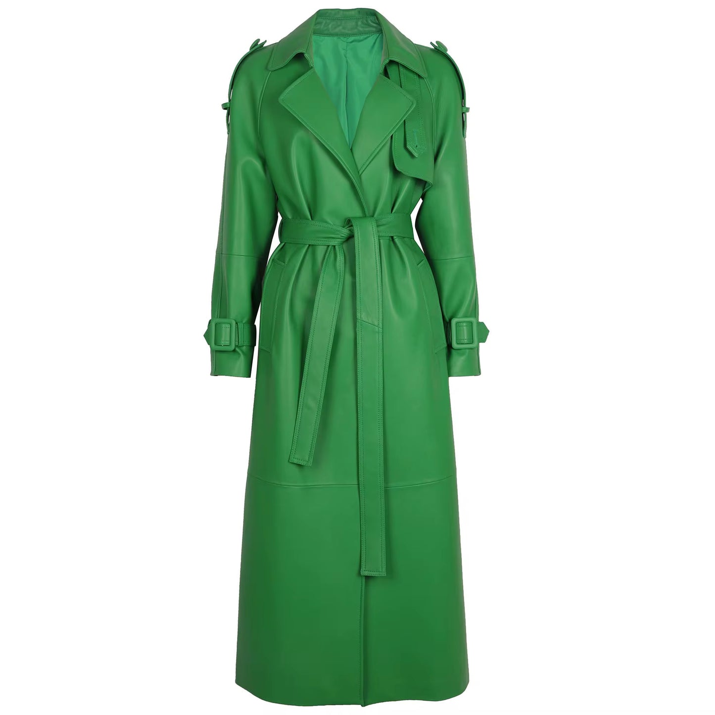 LONDON LEATHER COAT - VON EMME COLLECTION