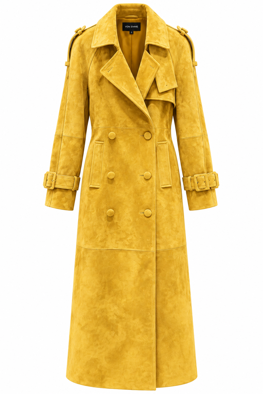 THE GOLDEN SUEDE TRENCH COAT