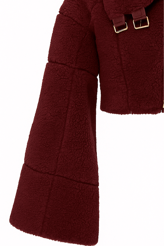 Von Emme – Burgundy Shearling Jacket