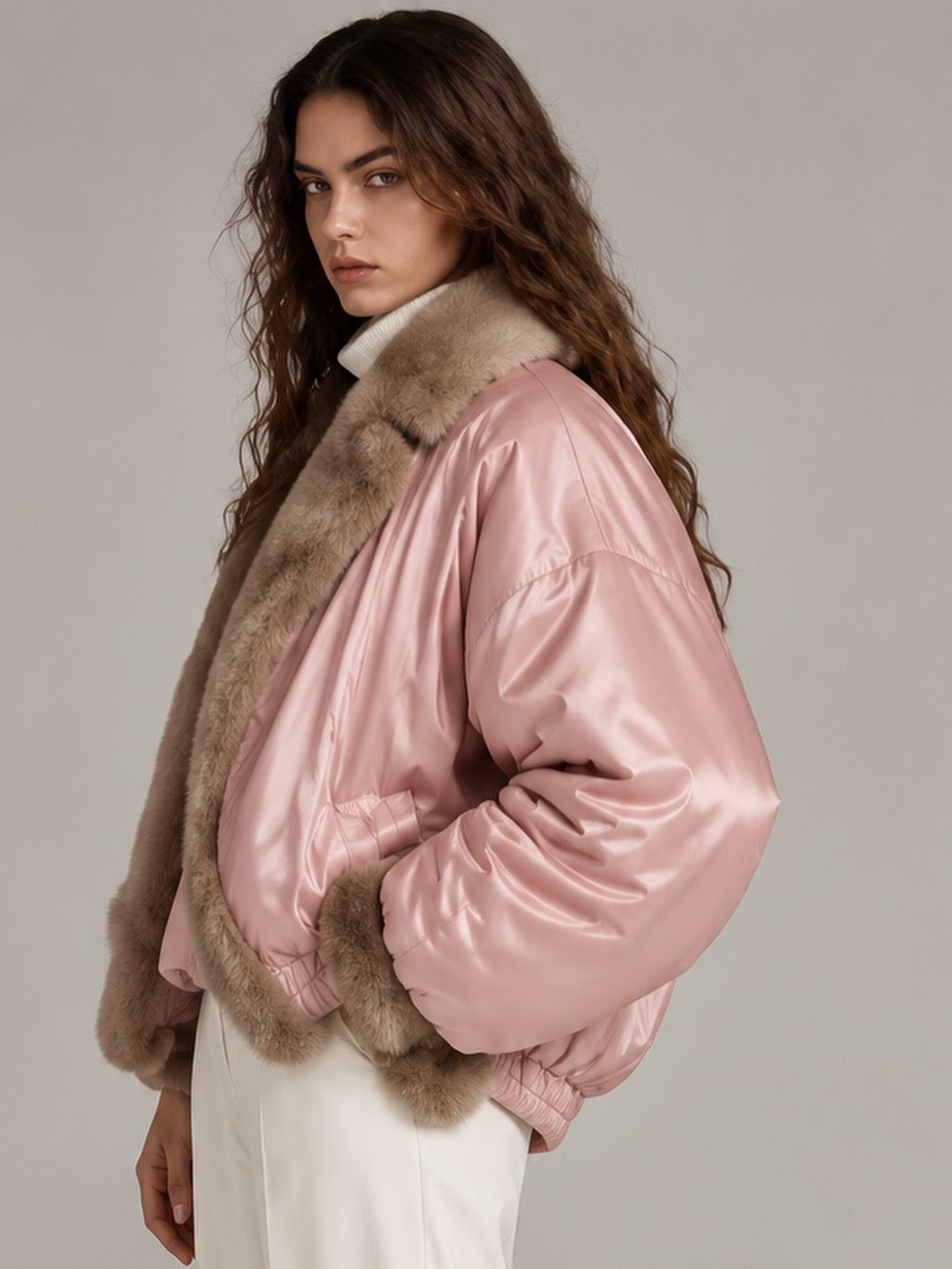THE ROSÉ SABLE JACKET