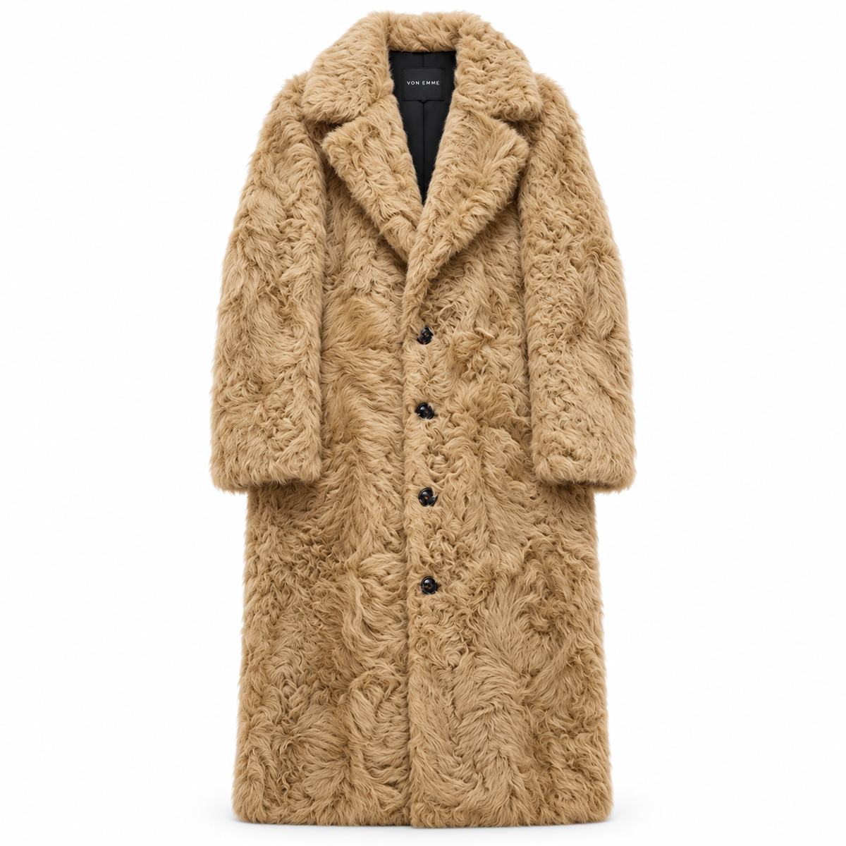 LONG SHEARLING COAT