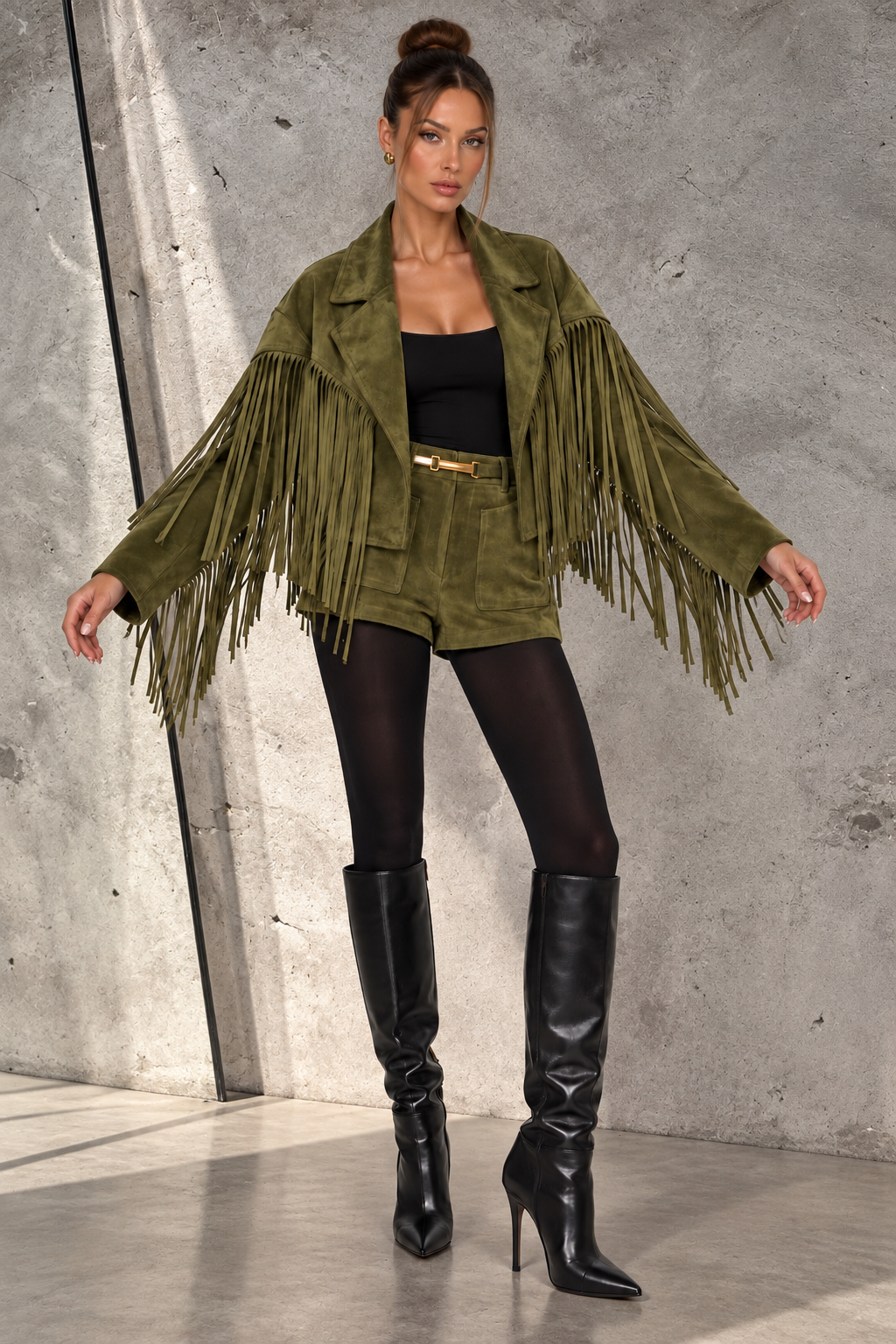 THE SIENNA FRINGE SUEDE JACKET