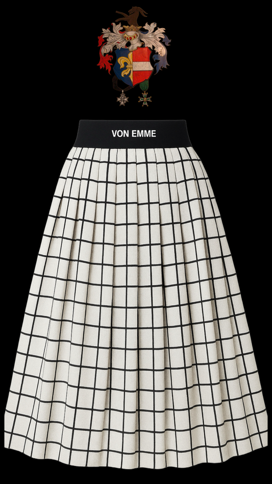 Von Emme – Italian Wool Pleated  Skirt