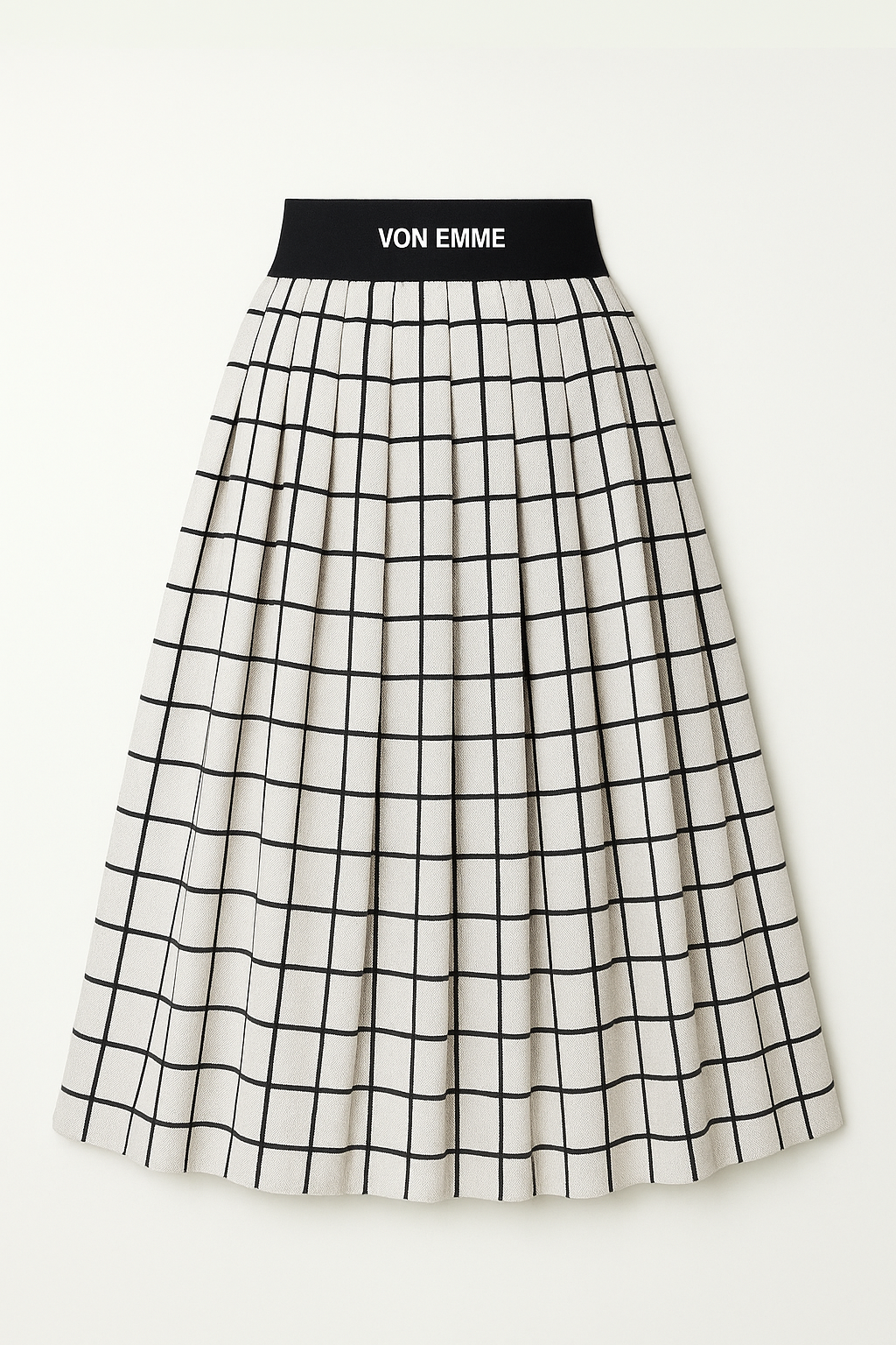 Von Emme – Italian Wool Pleated  Skirt