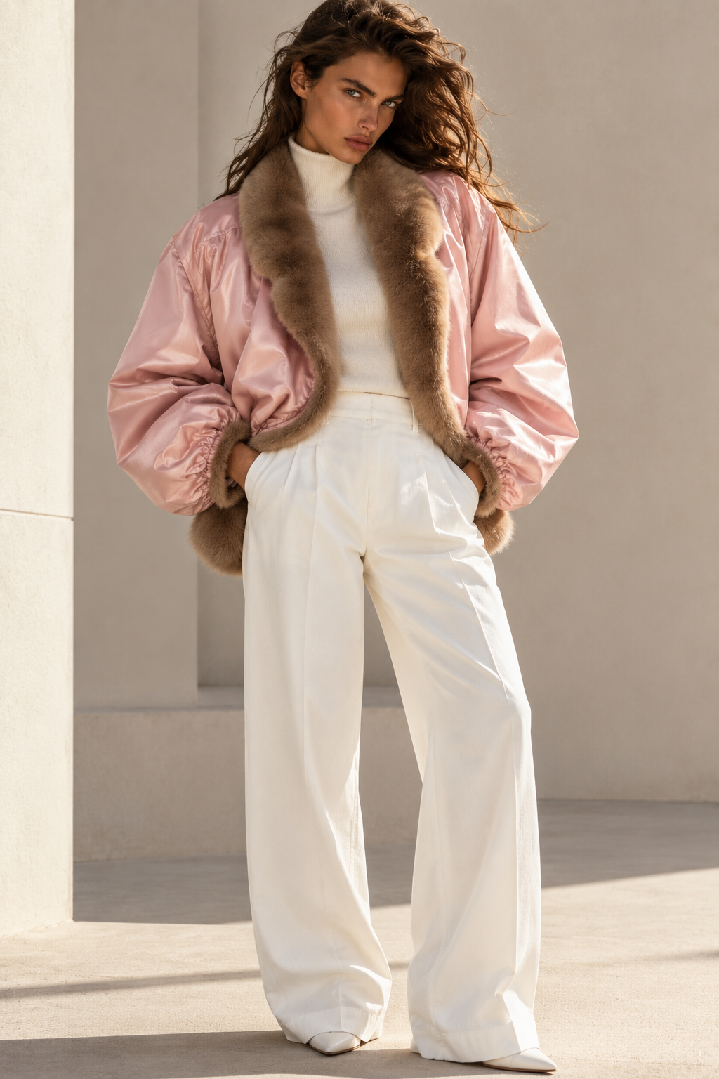 THE ROSÉ SABLE JACKET