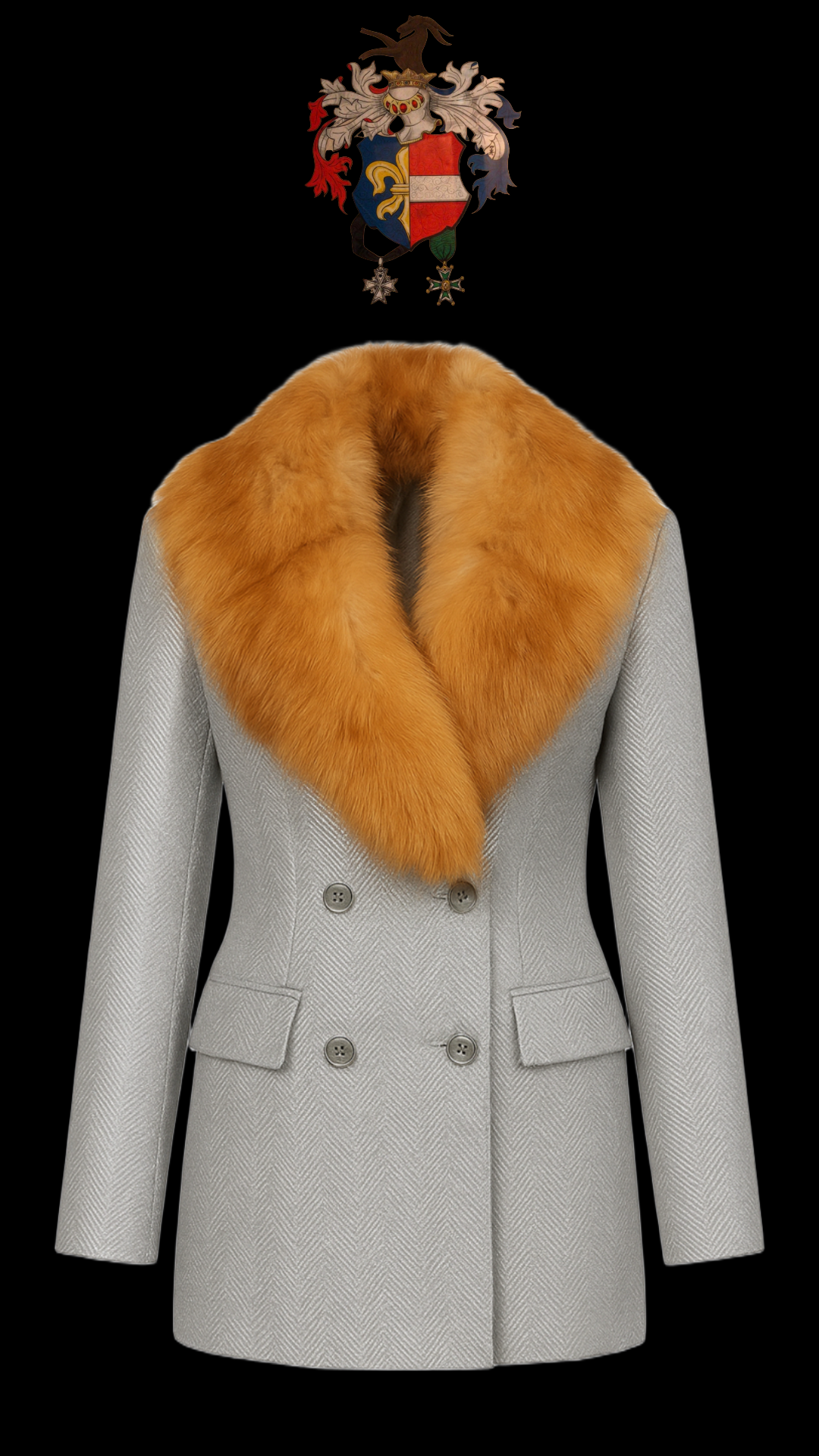 Von Emme – The Baroness Fox Collar Blazer