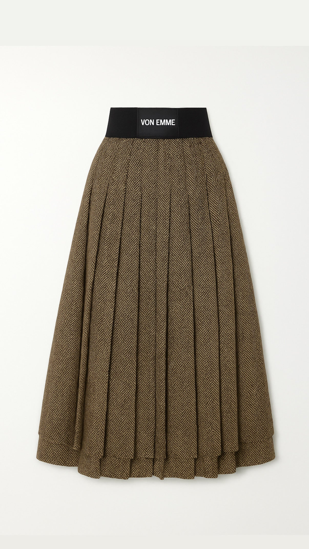 Von Emme – Italian Wool Pleated Skirt