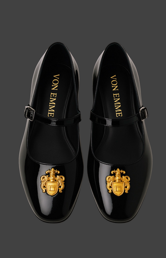Von Emme – Crest Mary Jane Flats