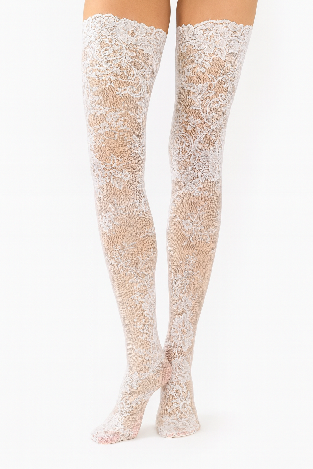 Lace Thigh-High Stockings