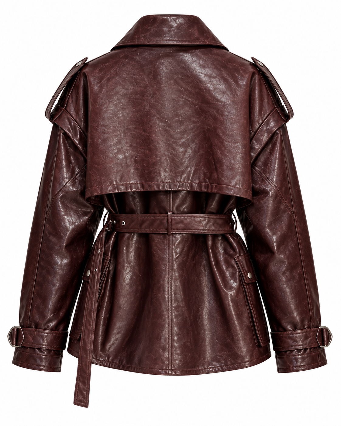 THE NOIR LEATHER JACKET | Women’s Genuine Sheepskin Belted Leather Jacket