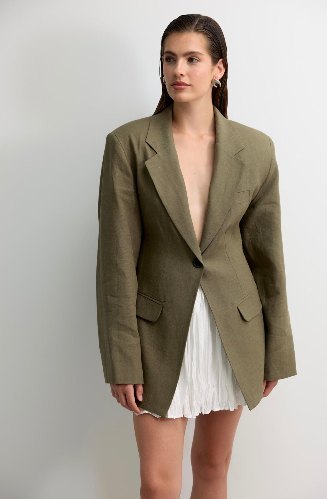 Olivia Linen Tailored Blazer