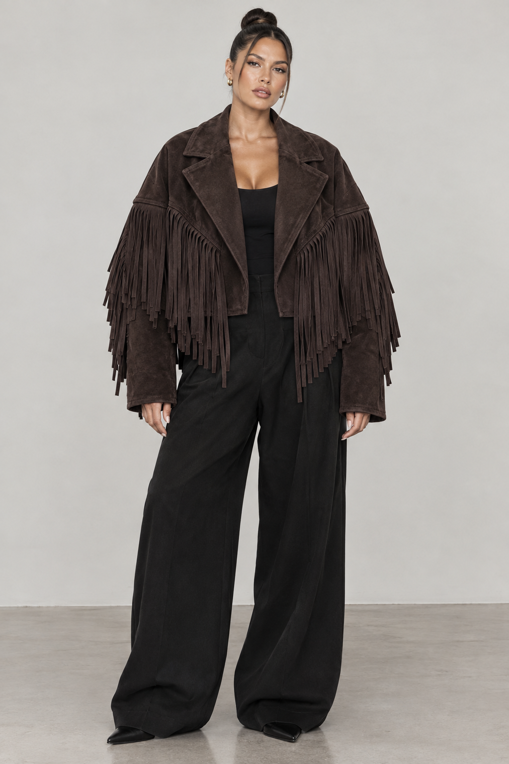 THE SIENNA FRINGE SUEDE JACKET