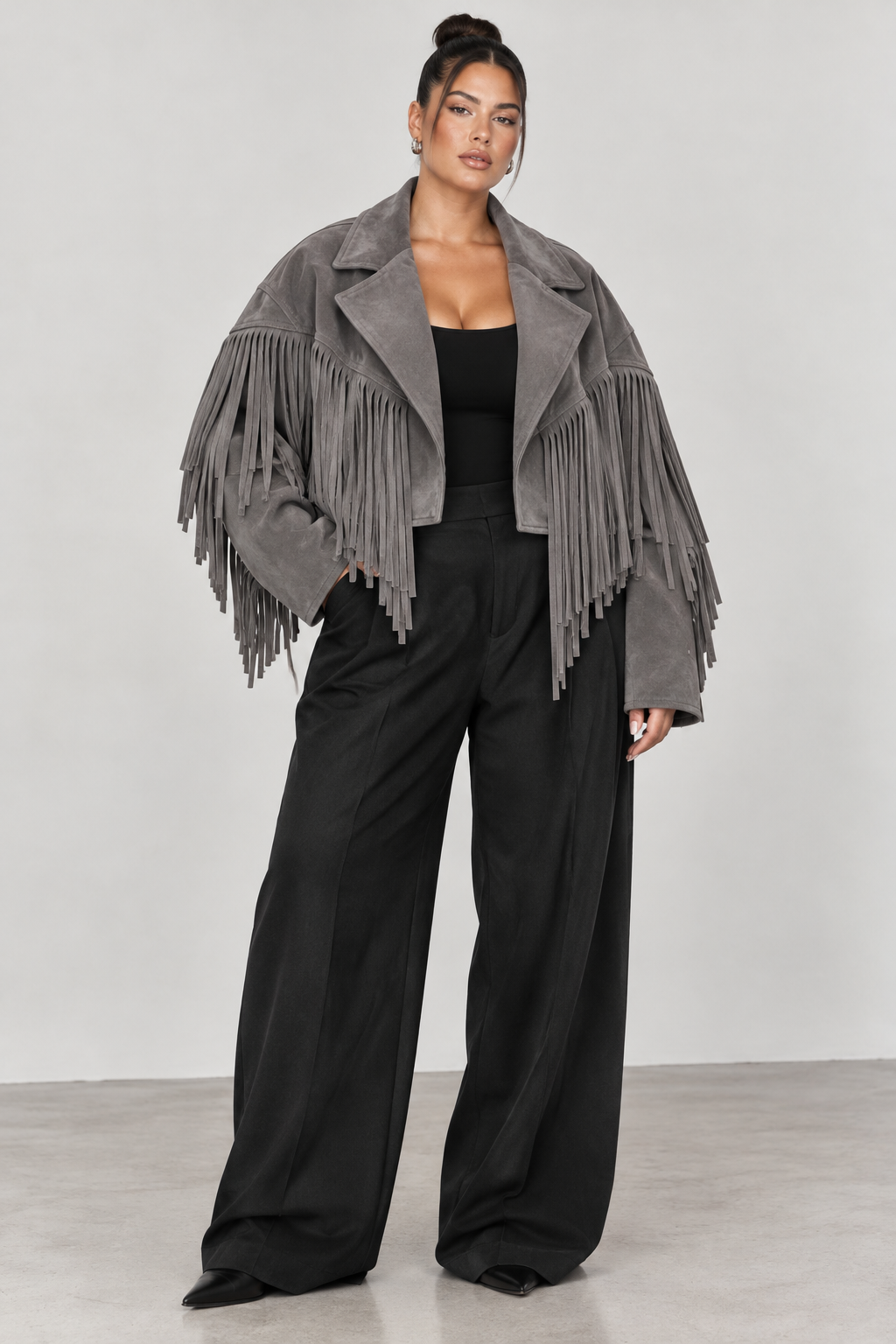 THE SIENNA FRINGE SUEDE JACKET