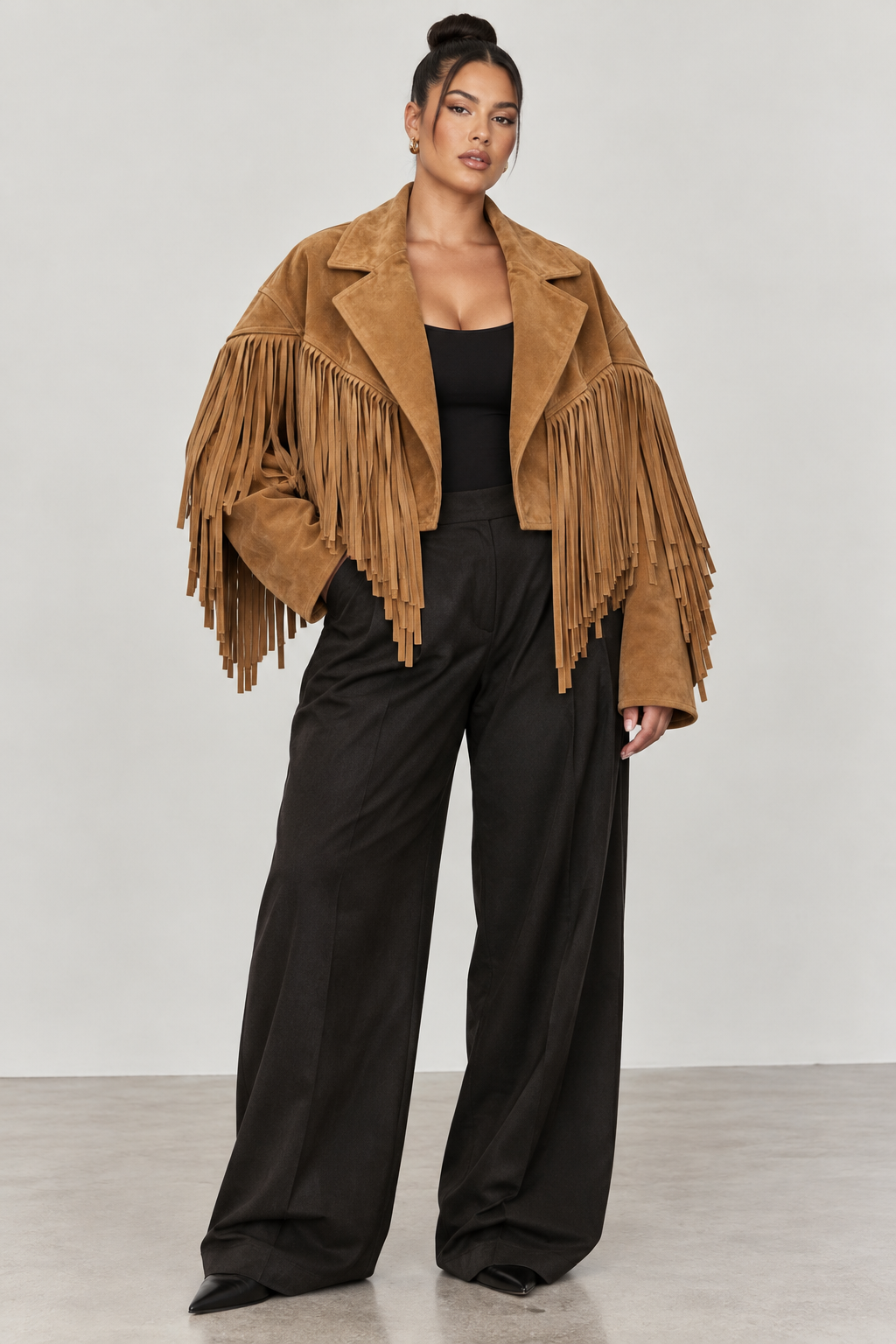 THE SIENNA FRINGE SUEDE JACKET