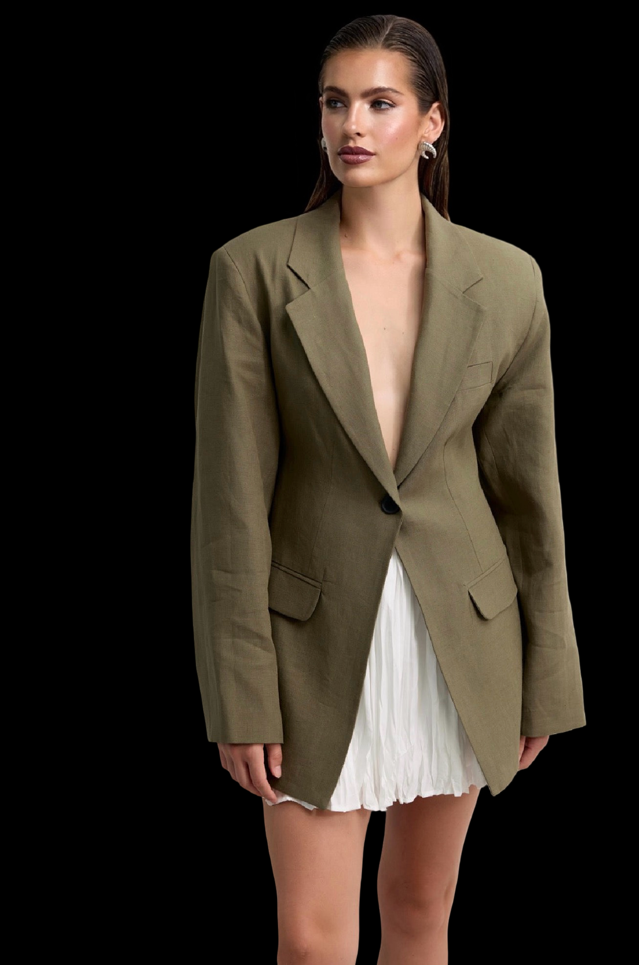 Olivia Linen Tailored Blazer