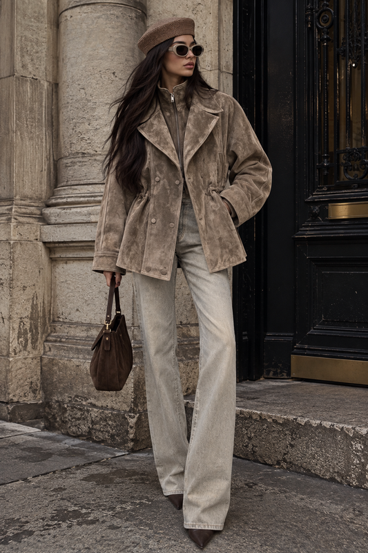 VON EMME | WOMEN'S GENUINE SUEDE LEATHER JACKET
