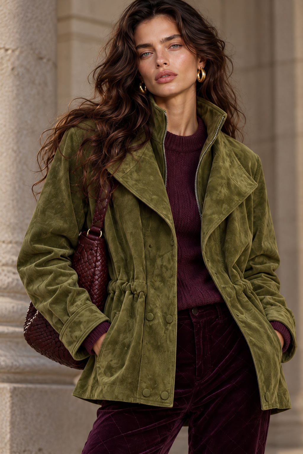VON EMME | WOMEN'S GENUINE SUEDE LEATHER JACKET