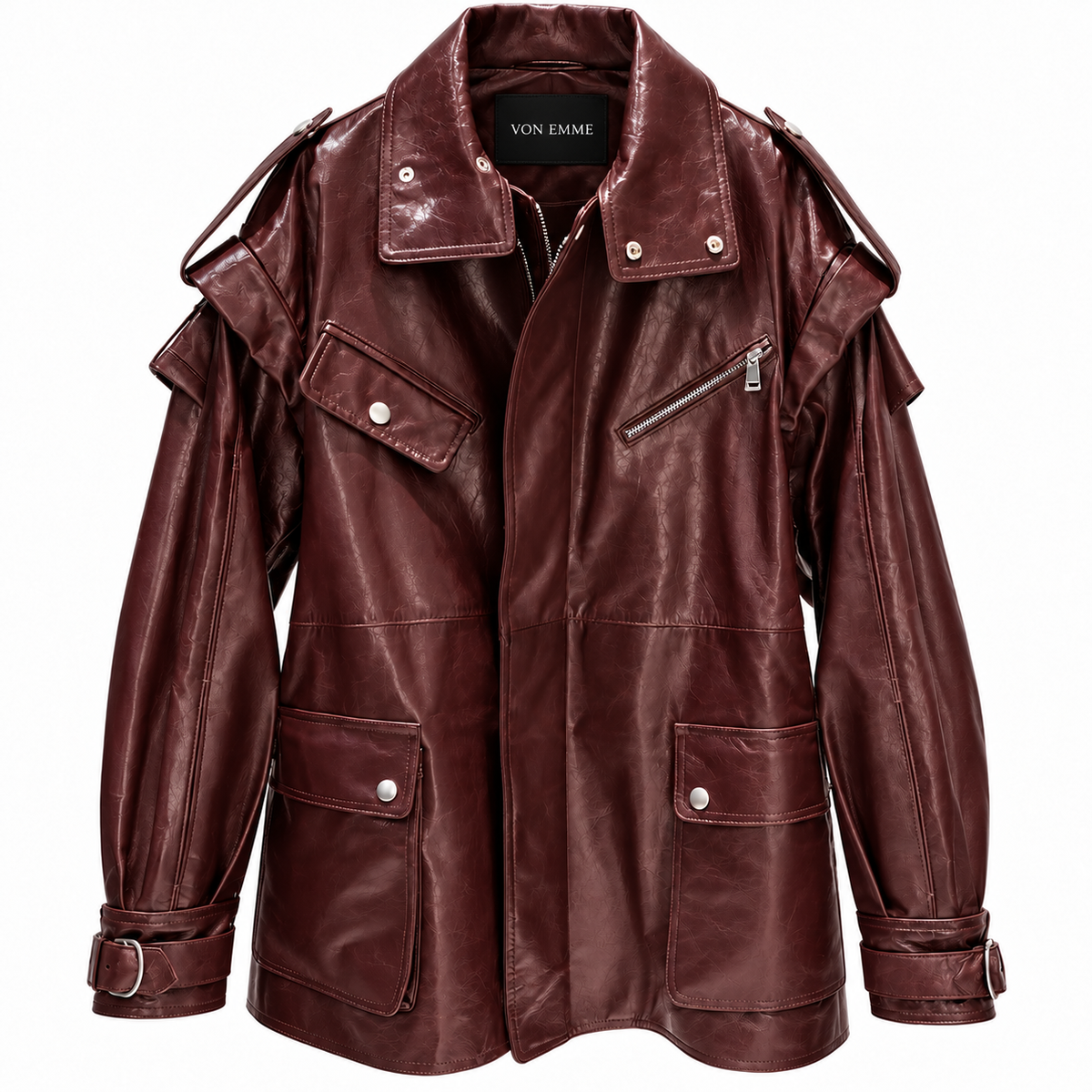 THE NOIR LEATHER JACKET | Women’s Genuine Sheepskin Belted Leather Jacket