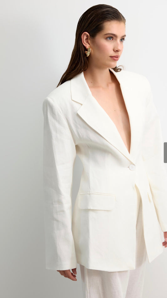 Olivia Linen Tailored Blazer