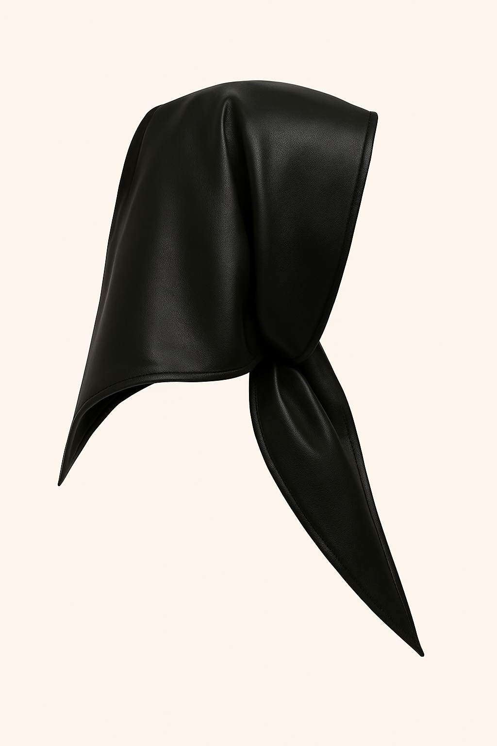Von Emme — Black Leather Headscarf