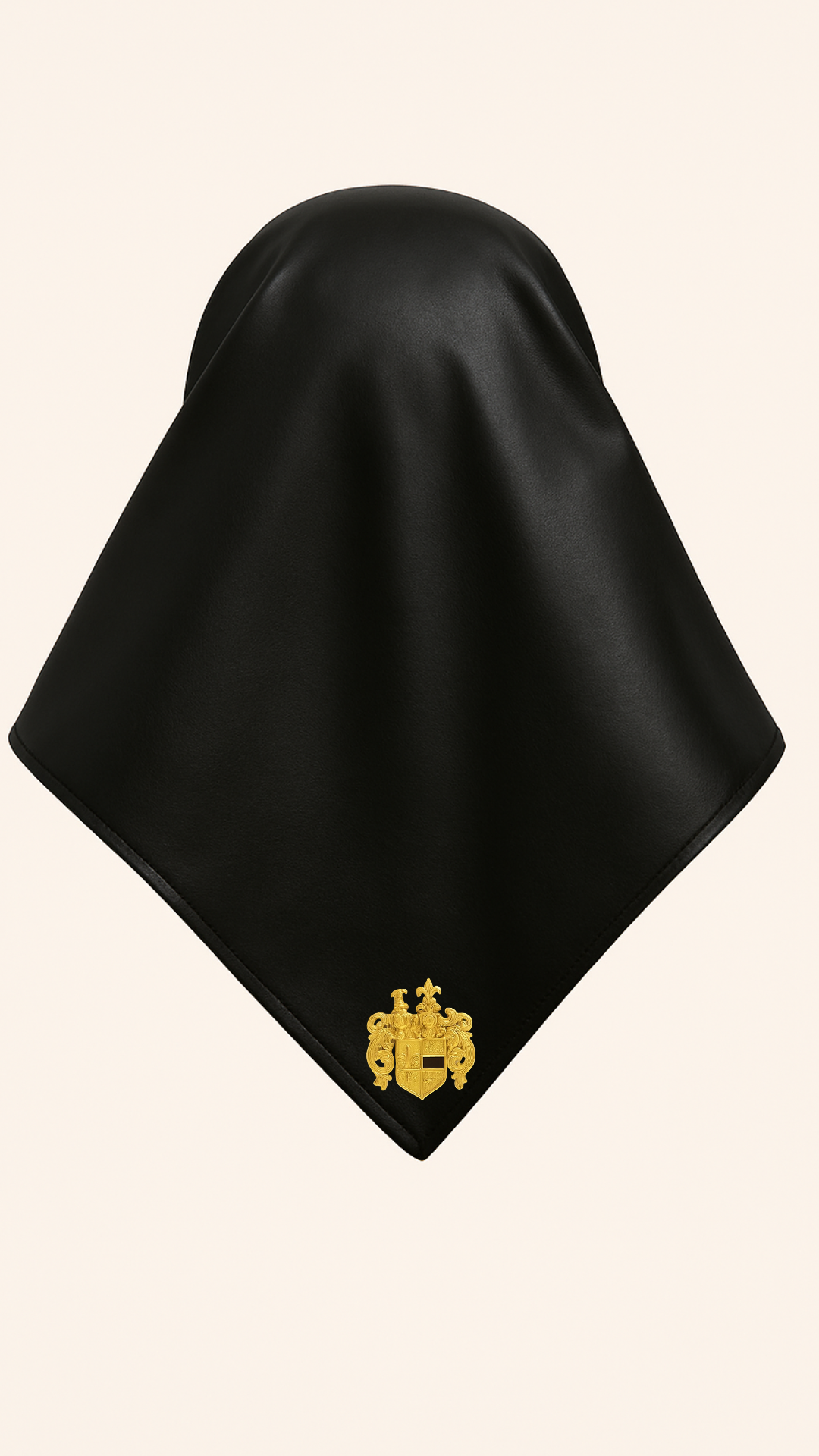 Von Emme — Black Leather Headscarf