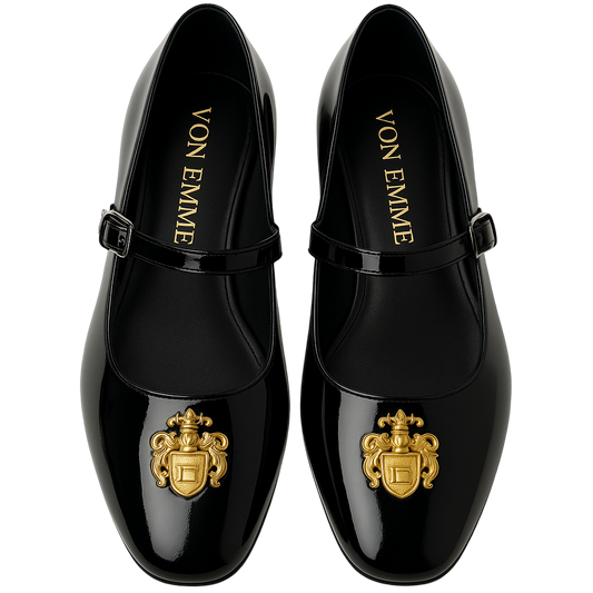 Von Emme – Crest Mary Jane Flats