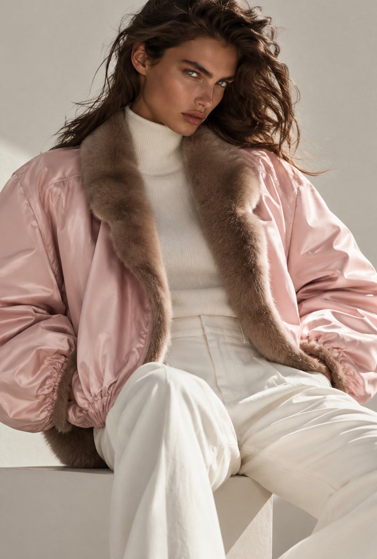 THE ROSÉ SABLE JACKET